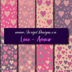 Love - Patterned HTV (8 Different designs available)