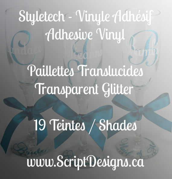 Paillettes adhésives transparentes Styletech - BUNDLES