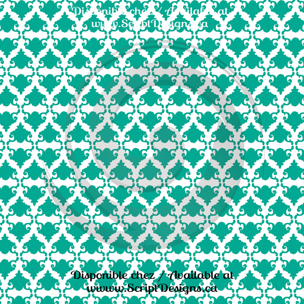 Damask - Patterned Adhesive Vinyl (30 Different designs available)