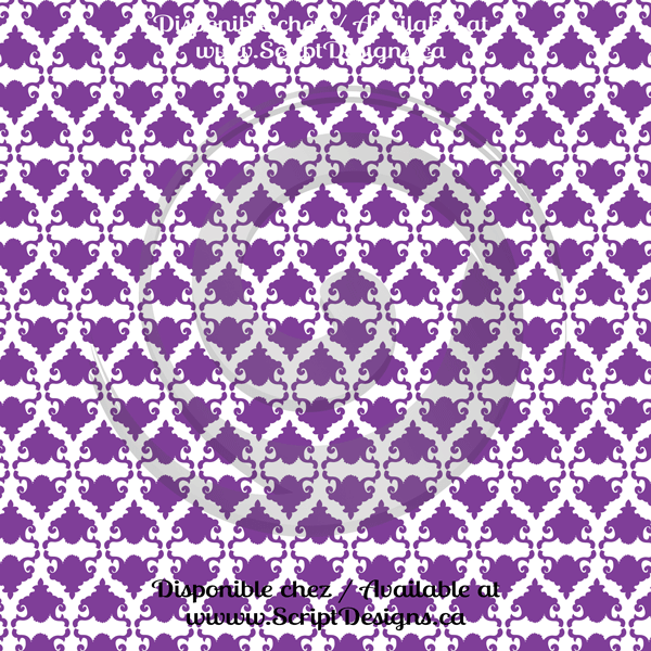 Damask - Patterned Adhesive Vinyl (30 Different designs available)