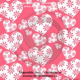 Daisy Hearts - Patterned Adhesive Vinyl (8 Different designs available)