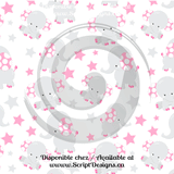Pink Elephants - Patterned HTV (12 Designs) - ScriptDesigns - 6