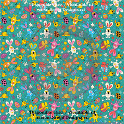 Funky Bunnies - Vinyle adhésif à motifs (4 modèles différents)