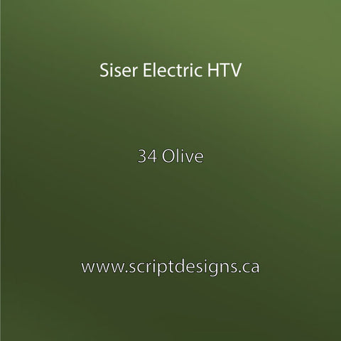 EL 034 Olive - Siser EasyWeed Electric HTV