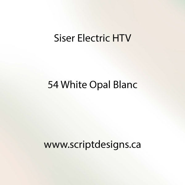 EL 054 Opal White - Siser EasyWeed Electric HTV