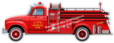Décalcomanie murale adhésive camion de pompiers