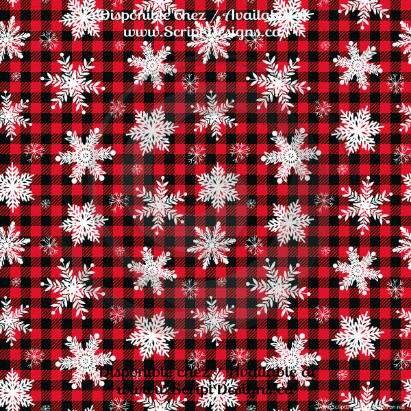 Buffalo Plaid Cutouts - Patterned Adhesive Vinyl (10 Different designs available)