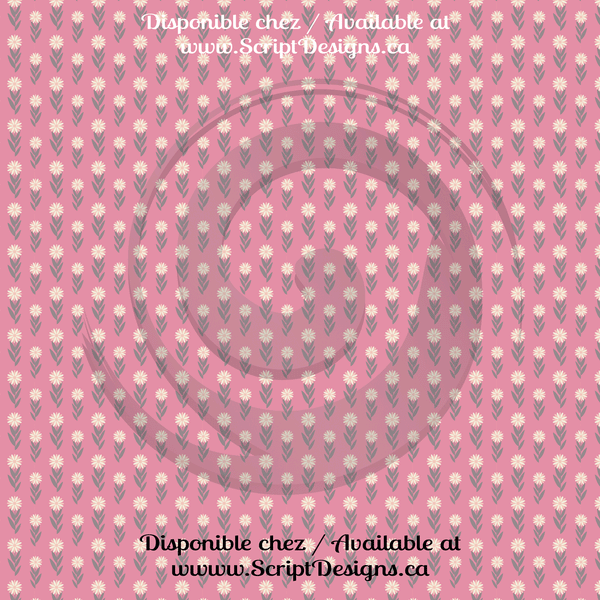 Floral Pink Petite - Patterned HTV (12 Designs) - ScriptDesigns - 5