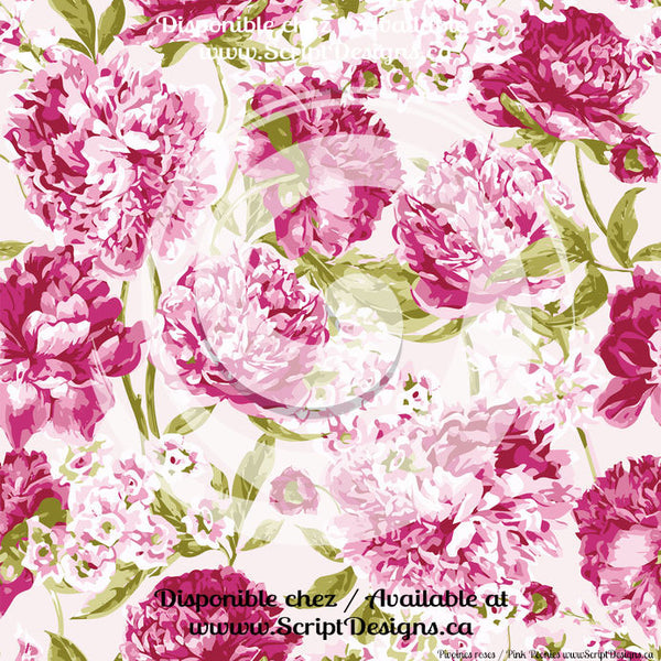 Floral Backgrounds - Patterned HTV (10 Different designs available)
