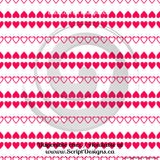 Coeurs Fushia - HTV à motifs (10 modèles différents disponibles)