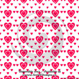 Fushia Hearts - Patterned HTV (10 different designs available)