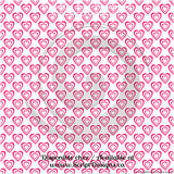 Coeurs Fushia - HTV à motifs (10 modèles différents disponibles)