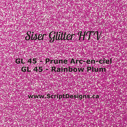 GL-45 Prune arc-en-ciel - Siser Glitter HTV