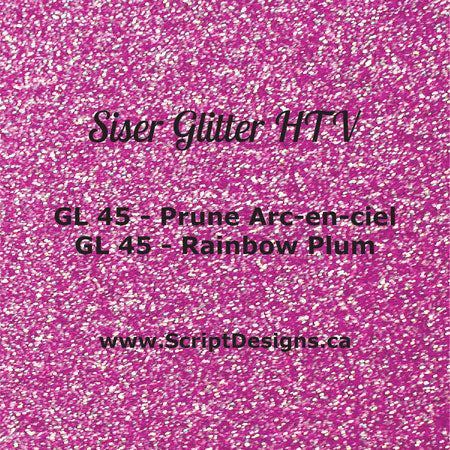 GL-45 Rainbow Plum - Siser Glitter HTV