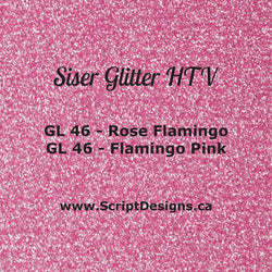 GL-46 Flamant Rose - Siser Glitter HTV