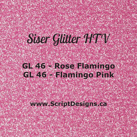 GL-46 Flamant Rose - Siser Glitter HTV