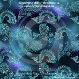 Glitter Mermaid - Patterned Heat Transfer Vinyl (19 Different designs available)