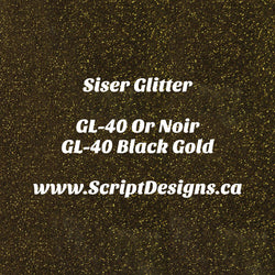 GL-40 Black Gold - Siser Glitter HTV