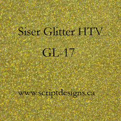 Confettis dorés GL-17 - Siser Glitter HTV