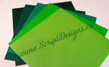 Green with Envy Family - Oracal 651 Vinyl - ScriptDesigns - 1
