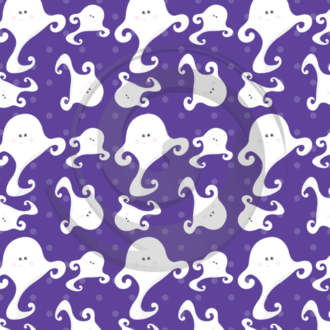 Halloween Ghosts and Bats - Patterned HTV (10 Designs) - ScriptDesigns - 1