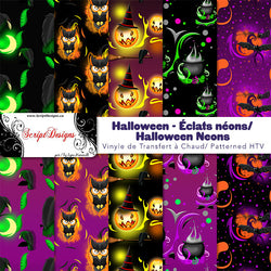 Halloween (Vibrant Neons) - HTV à motifs (10 modèles différents disponibles)