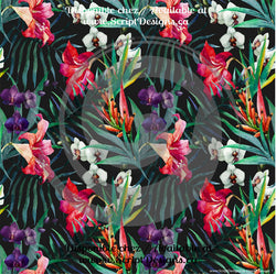 Hawaii Tropical / Jurassic - Patterned HTV (14 Different designs available)