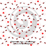 Ladybug - Patterned Adhesive Vinyl  (12 Designs) - ScriptDesigns - 1