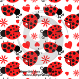 Ladybug - Patterned Adhesive Vinyl  (12 Designs) - ScriptDesigns - 5