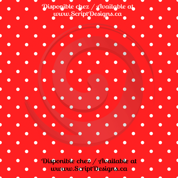 Ladybug - Patterned Adhesive Vinyl  (12 Designs) - ScriptDesigns - 9