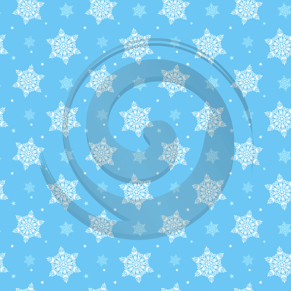 Snowflakes - Patterned Adhesive Vinyl (12 Designs) - ScriptDesigns - 1