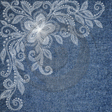 Lace, Denim & Burlap - Patterned HTV (12 Designs) - ScriptDesigns - 2