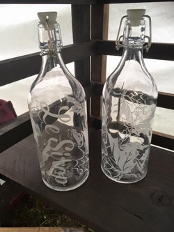 Maple Syrup - Etched Glass Bottle - ScriptDesigns