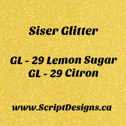 GL-29 Lemon Sugar - Siser Glitter HTV