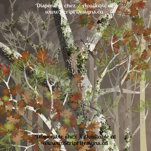Mossy Woods - HTV à motifs (16 modèles différents disponibles)