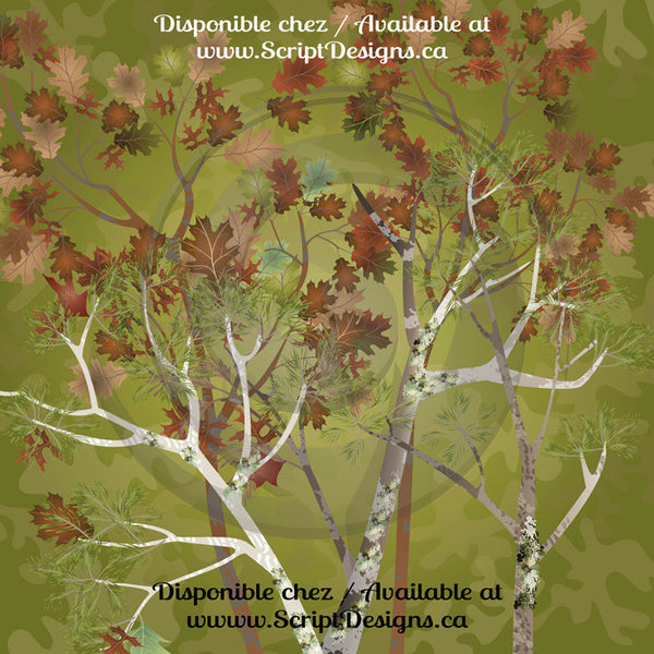 Mossy Woods - HTV à motifs (16 modèles différents disponibles)