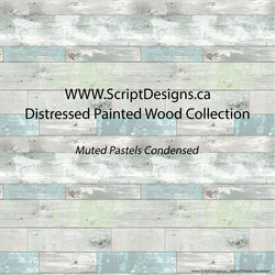 Distressed Painted Wood- Patterned Adhesive Vinyl  (14 Different designs available)