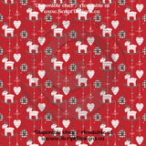 Naive Christmas - Patterned Adhesive Vinyl  (12 Different designs available)