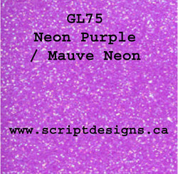 GL-75 Néon Violet / Mauve Néon - Siser Glitter HTV 