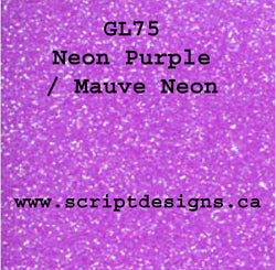 GL-75 Neon Purple / Mauve Neon - Siser Glitter HTV