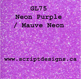 GL-75 Néon Violet / Mauve Néon - Siser Glitter HTV 