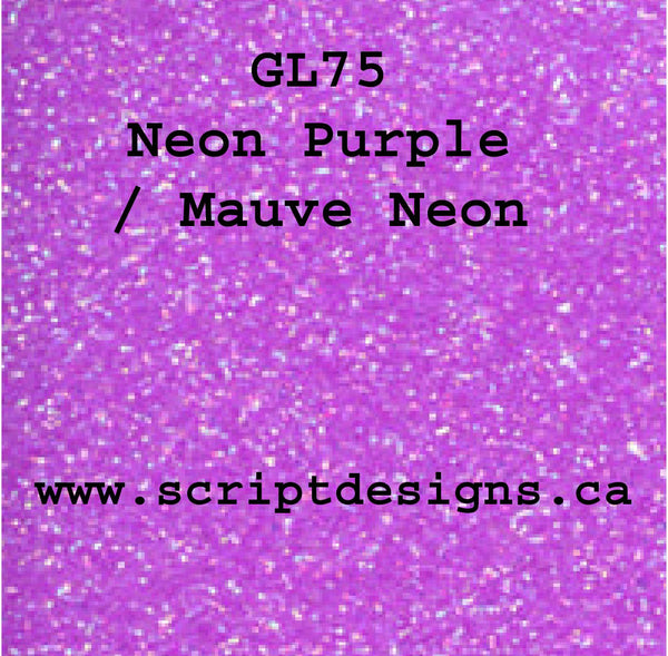 GL-75 Néon Violet / Mauve Néon - Siser Glitter HTV 