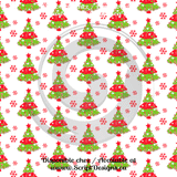Christmas Red & Green - Patterned Adhesive Vinyl (16 Designs) - ScriptDesigns - 10