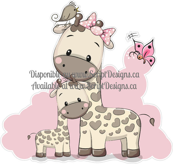 Sweet Critters / Mignons Minois - Girafe Rose