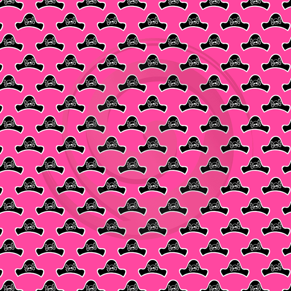 Pink Pirate - Patterned Adhesive Vinyl  (16 Designs) - ScriptDesigns - 10