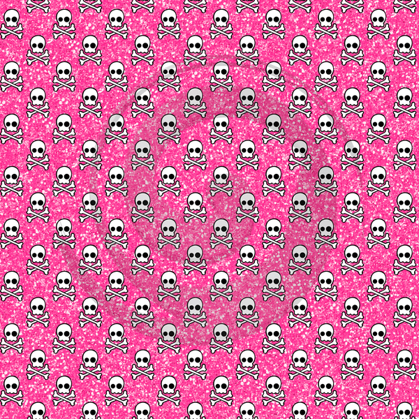Pink Pirate - Patterned Adhesive Vinyl  (16 Designs) - ScriptDesigns - 1