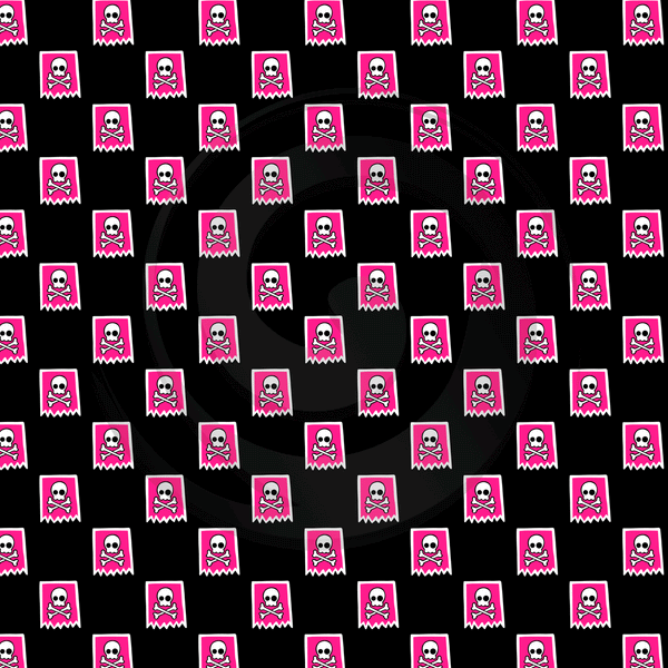 Pink Pirate - Patterned Adhesive Vinyl  (16 Designs) - ScriptDesigns - 8