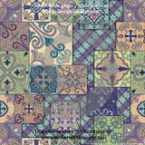 Portugese Ceramics - Patterned Adhesive Vinyl (10 Different designs available)