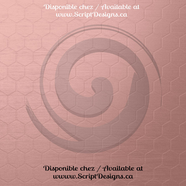 Rose Gold Textures - Patterned Adhesive Vinyl  (12 Different designs available)