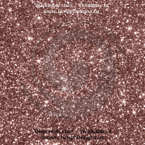 Rose Gold - Patterned HTV (12 Different designs available)